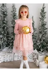 Sweet Wink- Blush Shimmer L/S Tutu Dress