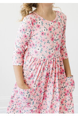 Mila & Rose Mila & Rose- Azalea 3/4 Sleeve Pocket Twirl Dress
