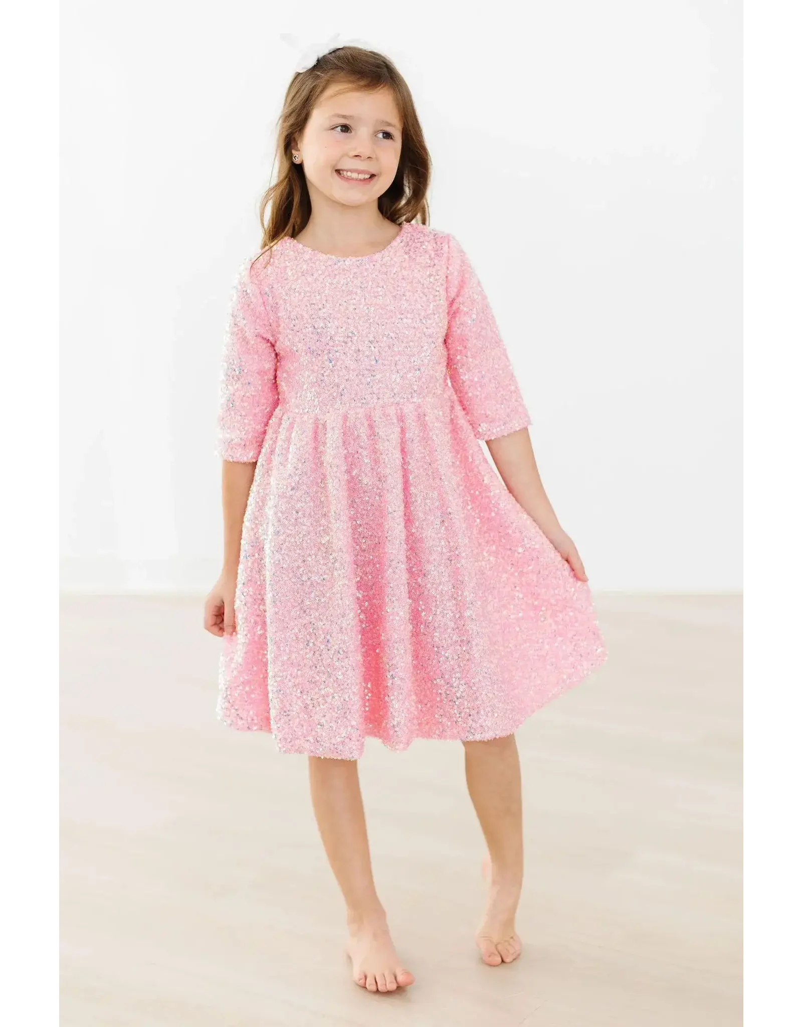 Mila & Rose Mila & Rose- Bubblegum Pink Sequin Dress