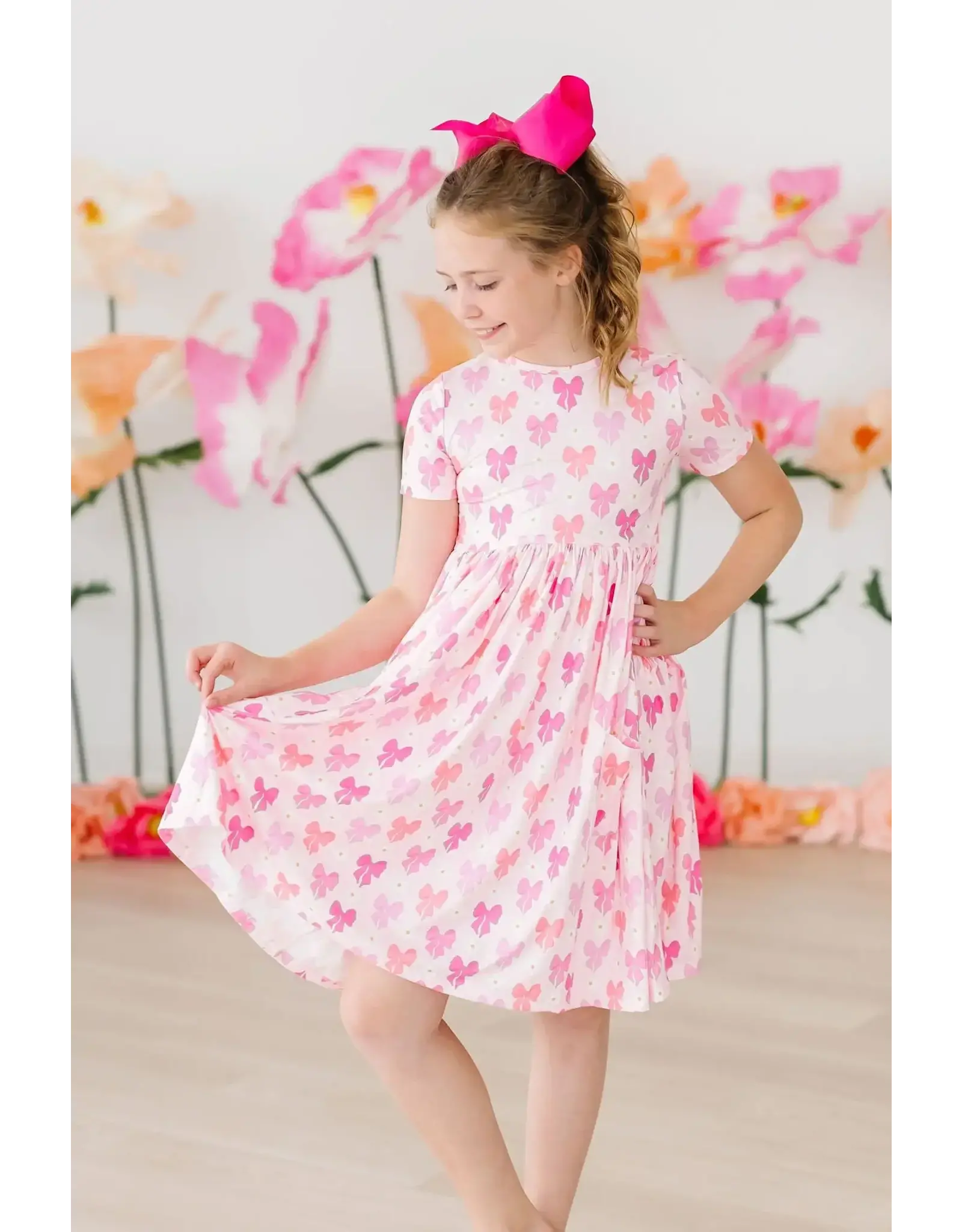 Mila & Rose Mila & Rose- Bow Beauty Pocket Twirl Dress