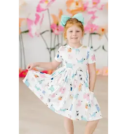 Mila & Rose Mila & Rose- Puppy Pals Pocket Twirl Dress