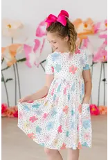 Mila & Rose Mila & Rose- Dots & Daisies Pocket Twirl Dress