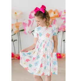 Mila & Rose Mila & Rose- Dots & Daisies Pocket Twirl Dress