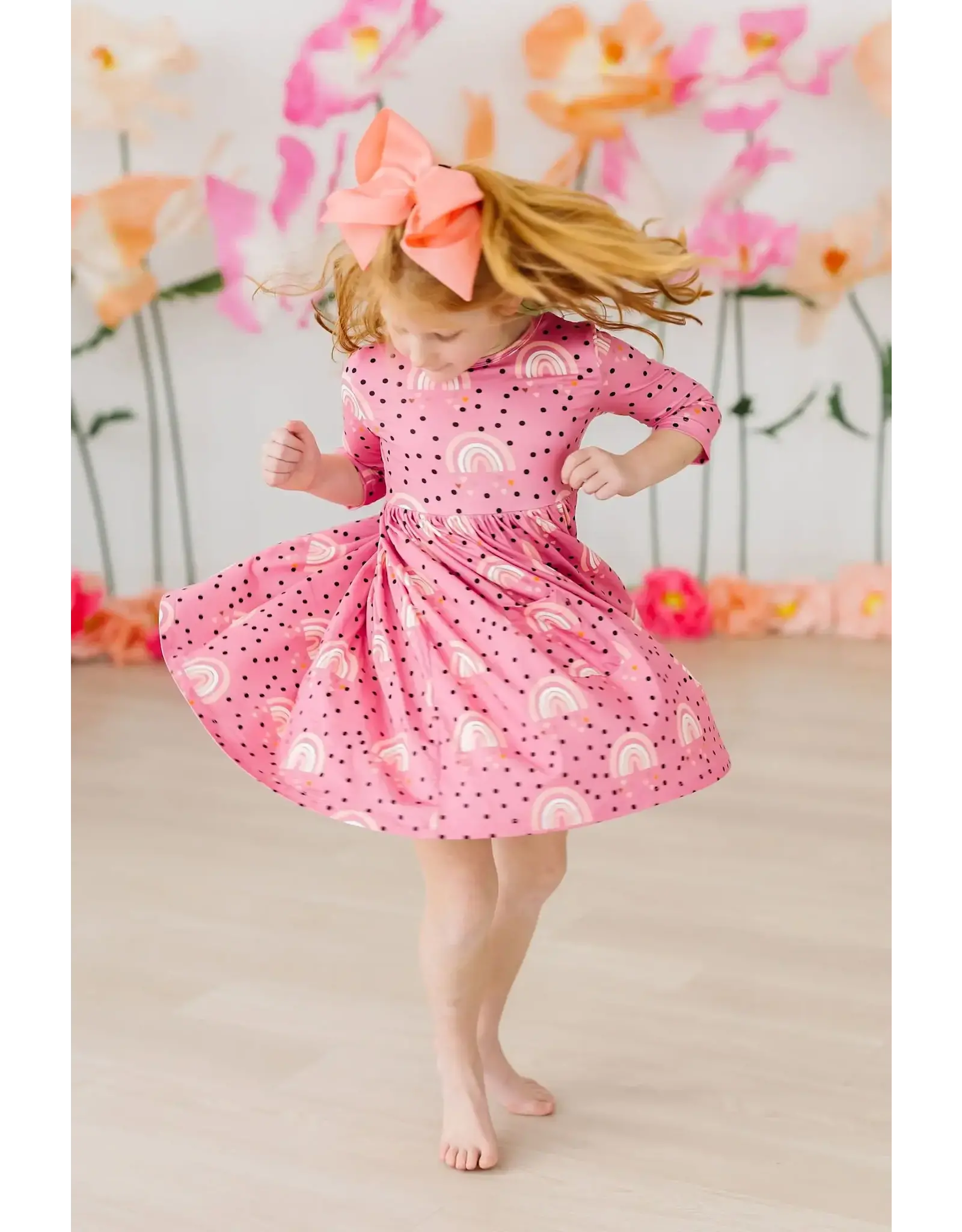 Mila & Rose Mila & Rose- Rainbow Wishes Pocket Twirl Dress
