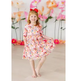 Mila & Rose Mila & Rose- Bouquet Beauty Pocket Twirl Dress