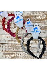 Wee Ones- Metallic Ruffle Headband