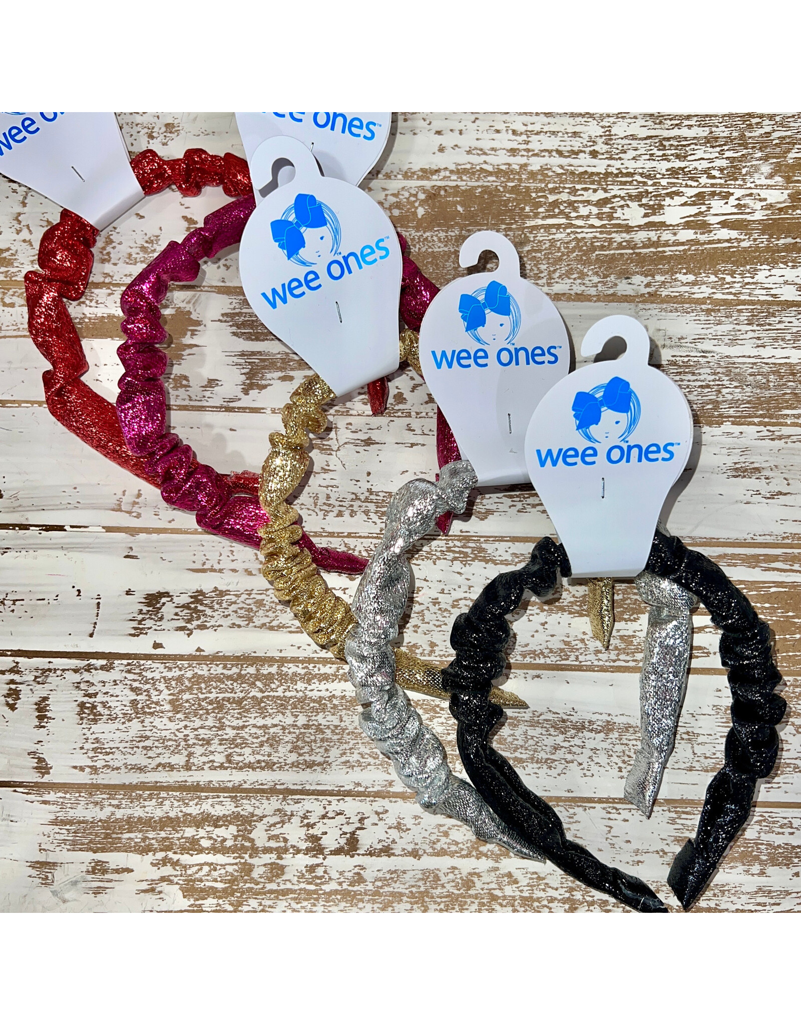 Wee Ones- Metallic Ruffle Headband