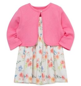 Little Me Little Me- Rose Knit Dress Set
