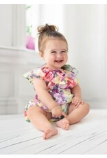 Isobella & Chloe Isobella & Chloe- Multicolored Watercolor Romper