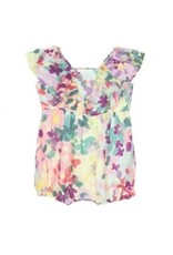 Isobella & Chloe Isobella & Chloe- Multicolored Watercolor Romper