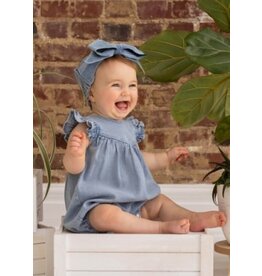 Mabel & Honey Mabel & Honey- Sunset Fields Denim Romper