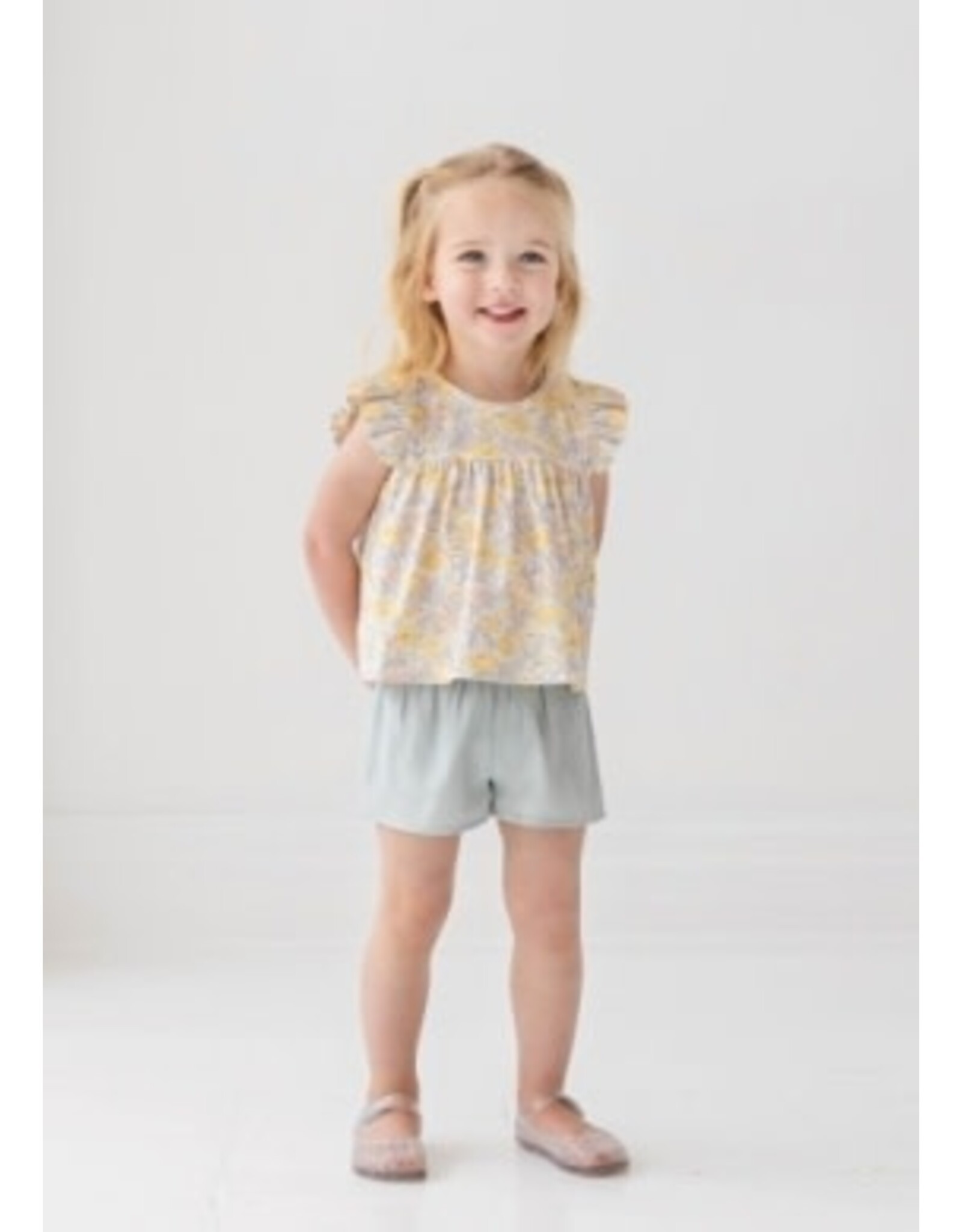 Mabel & Honey Mabel & Honey- Mila Yellow 2pc Short Set