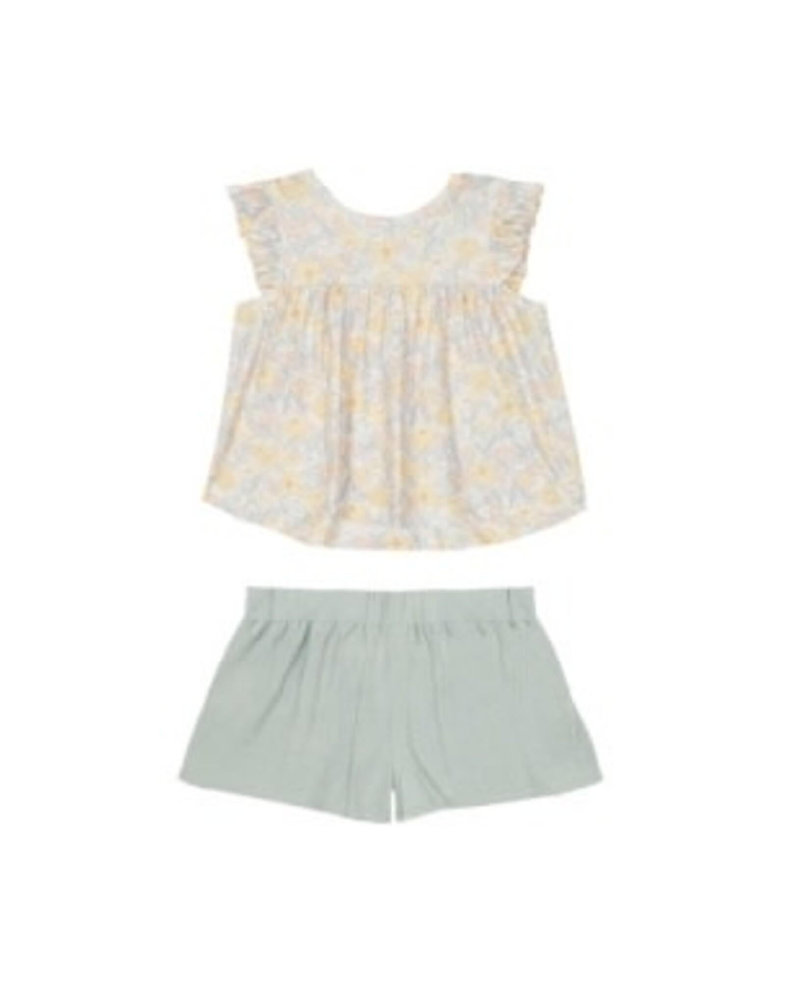 Mabel & Honey Mabel & Honey- Mila Yellow 2pc Short Set