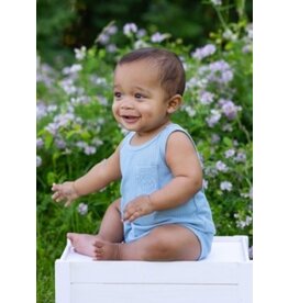 Beckett Bear Beckett Bear - Blue Wink Romper