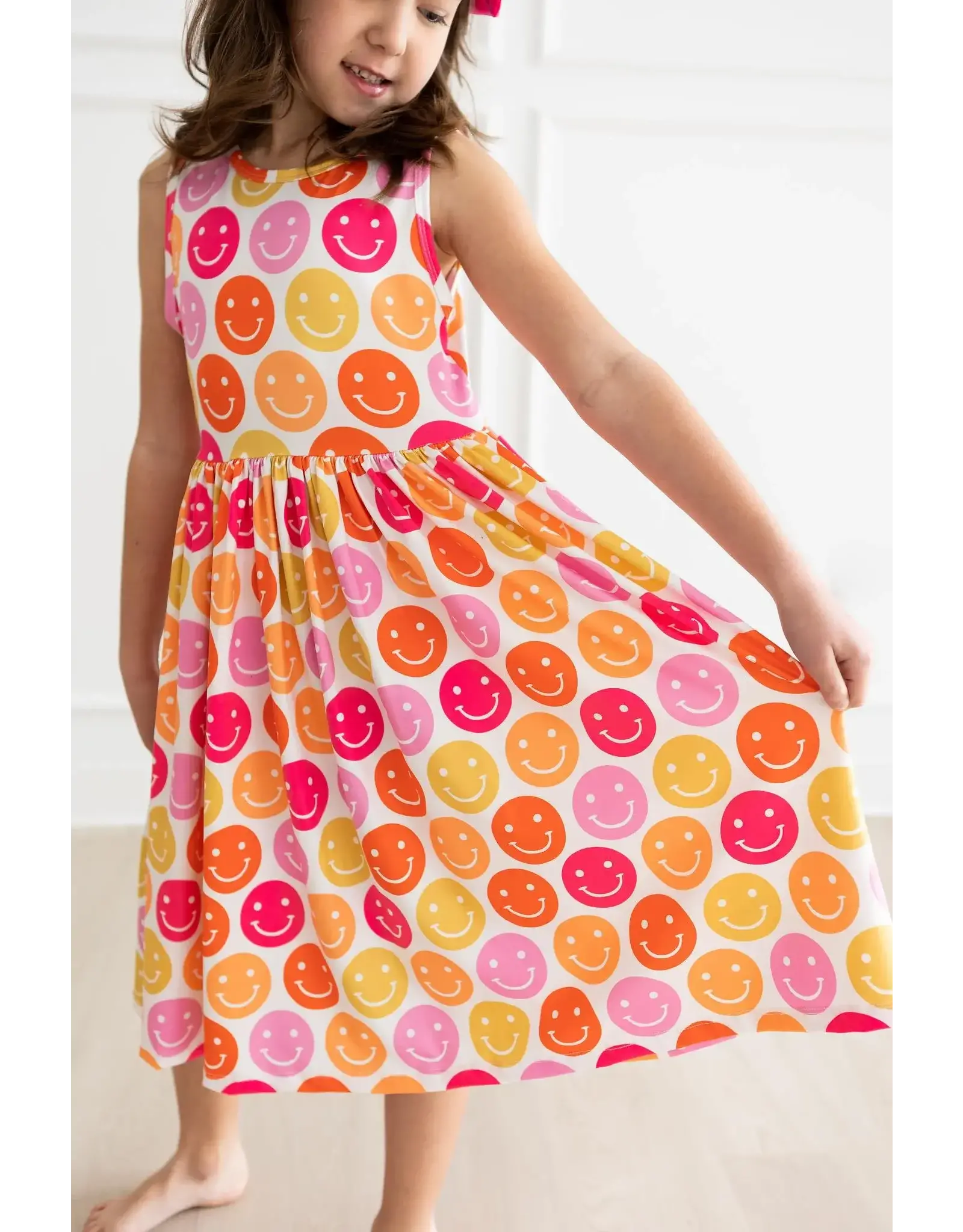 Mila & Rose Mila & Rose- Don't Worry Be Hippy Tank Twirl Dress