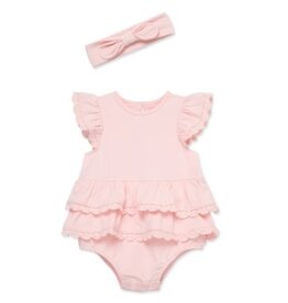 Little Me Little Me- Rose Lace Bubble Set