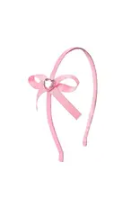 Sweet Wink- Dainty Heart Bow Headband