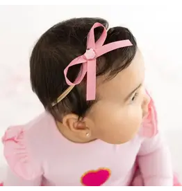 Sweet Wink- Dainty Heart Bow Baby Headband