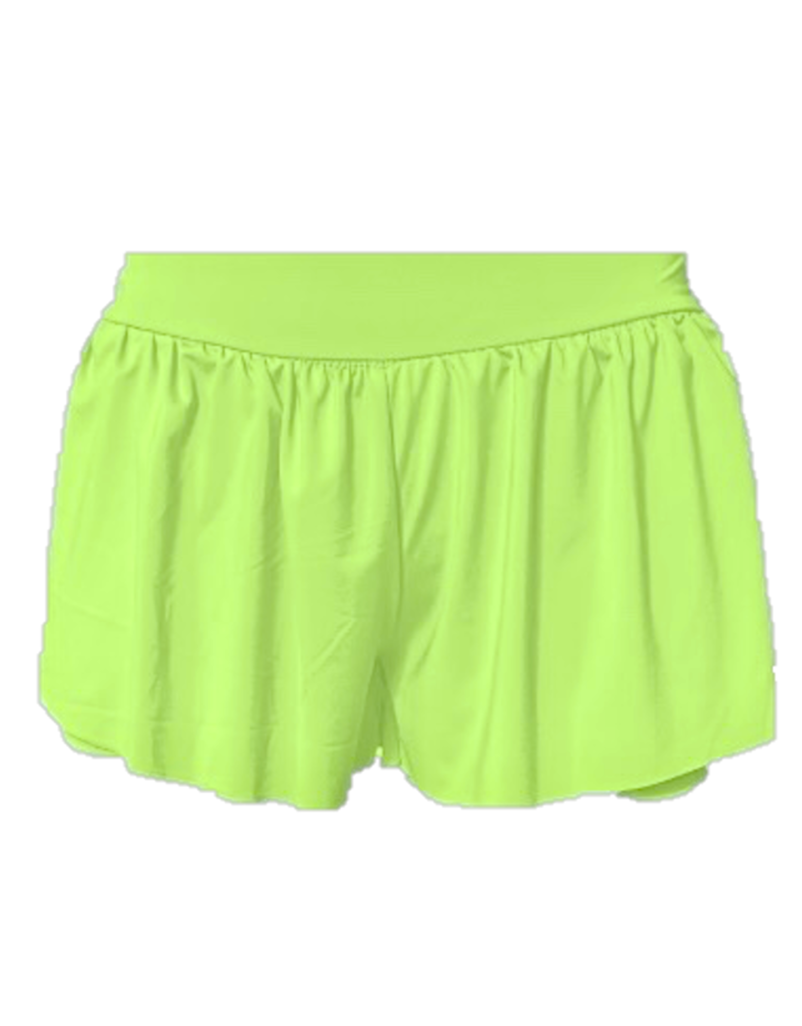 Suzette Suzette- Lime Green Flowy Short