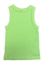 Suzette Suzette- Lime Green High Neck Ribbed Seamless Tank