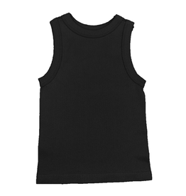 Suzette Suzette- Black High Neck Ribbed Seamless Tank