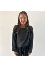 Suzette Suzette- Black Cuddle Soft Crew Neck