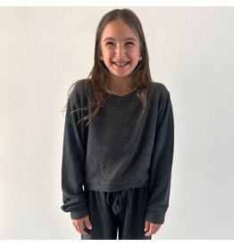Suzette Suzette- Black Cuddle Soft Crew Neck