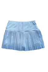Suzette Suzette- Chambray Blue Pleated Skort