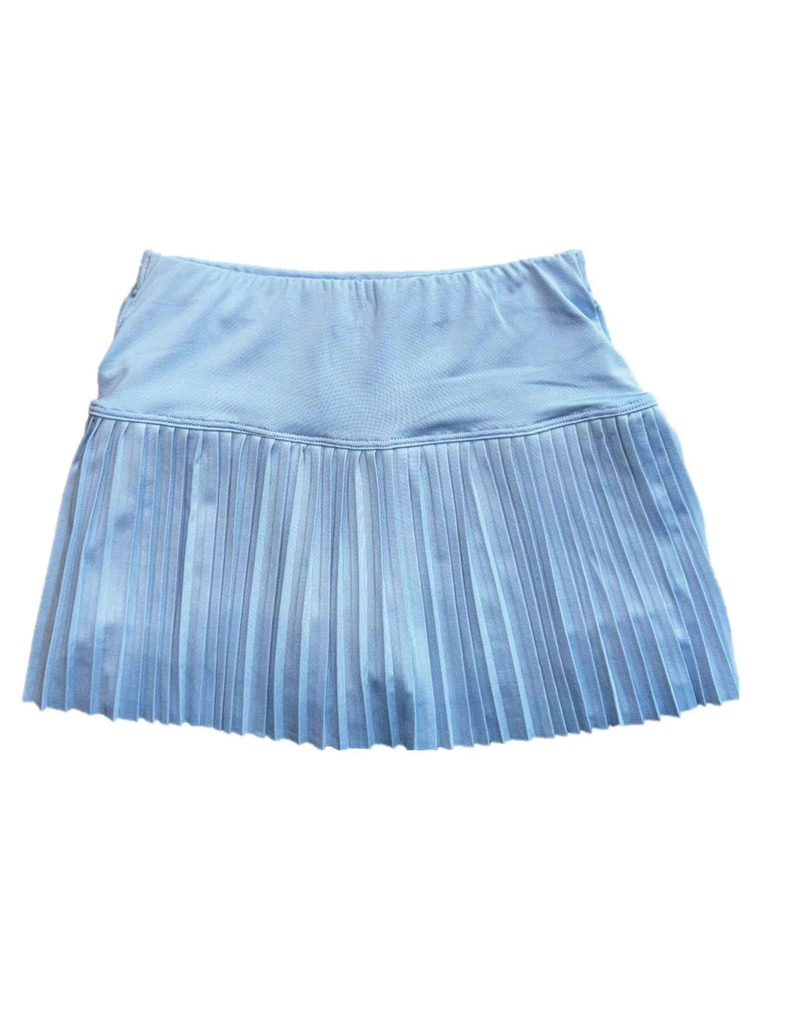 Suzette Suzette- Chambray Blue Pleated Skort