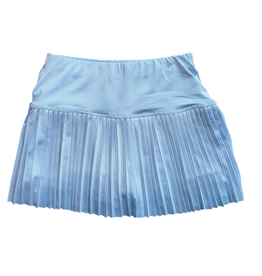 Suzette Suzette- Chambray Blue Pleated Skort