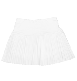 Suzette Suzette- White Pleated Skort