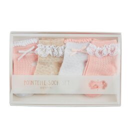 Mudpie Mud Pie- Pointelle Sock Box Set 0-12M