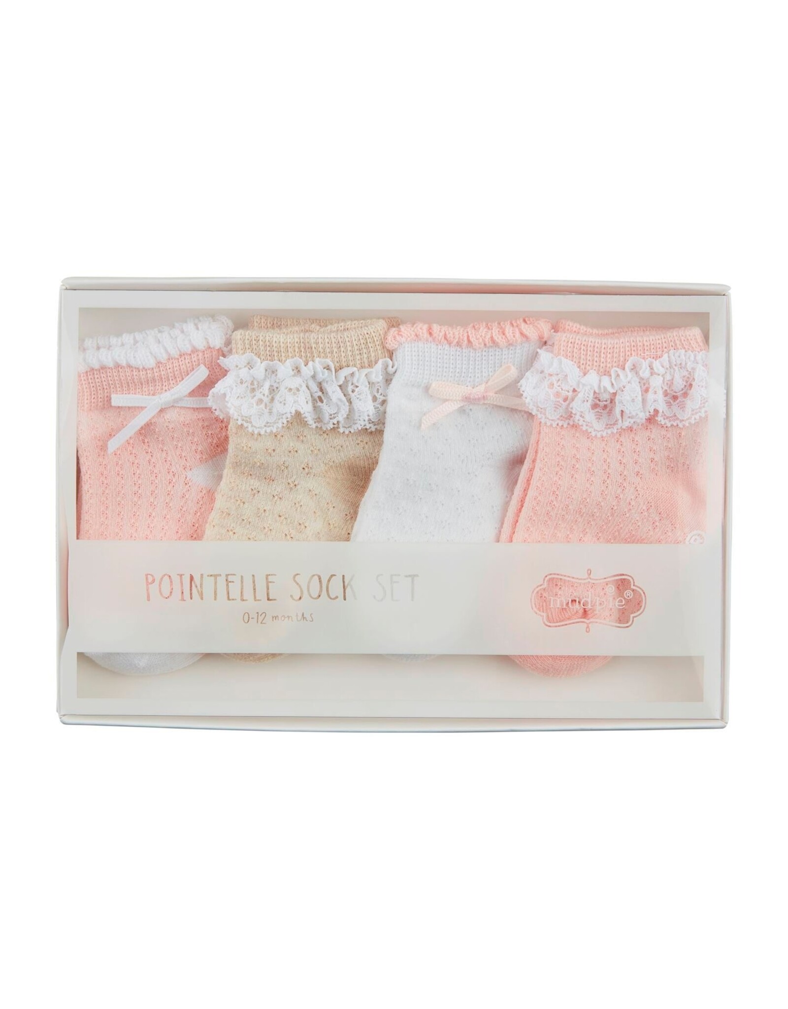 Mudpie Mud Pie- Pointelle Sock Box Set 0-12M