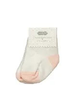 Mudpie Mud Pie- Chenille Pink Socks 0-12M