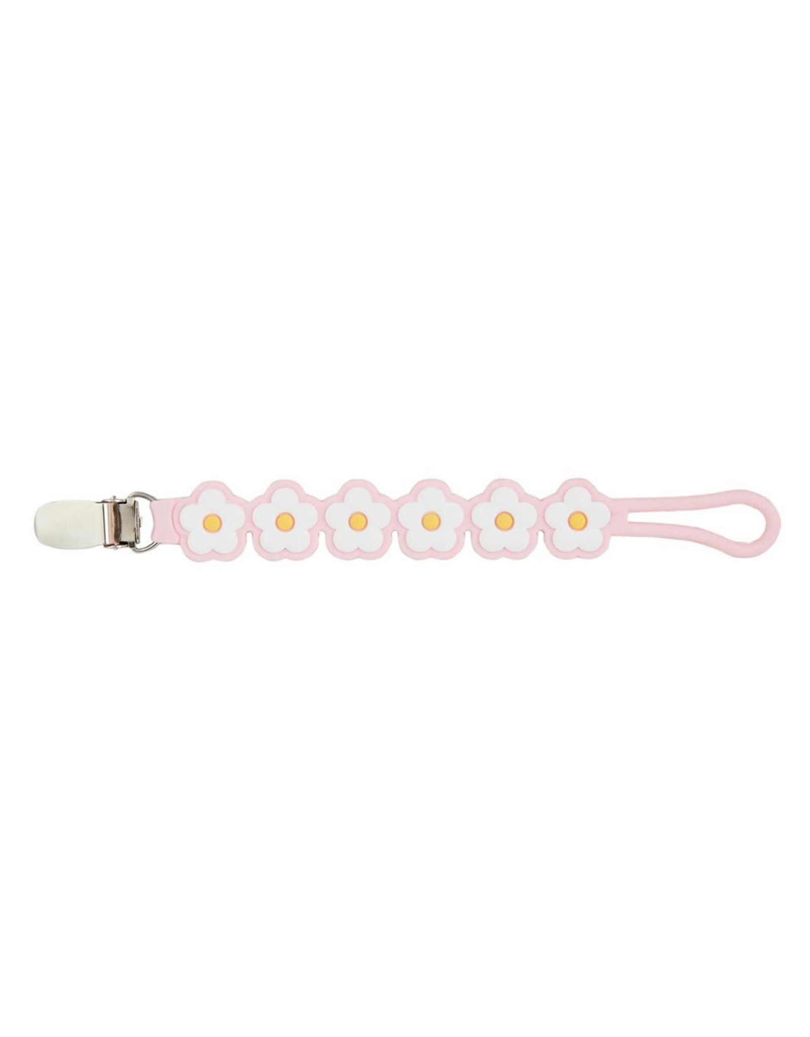 Mudpie Mud Pie- Pink Flower Silicone Pacy Strap