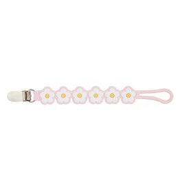Mudpie Mud Pie- Pink Flower Silicone Pacy Strap