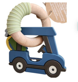 Mudpie Mud Pie- Blue Golf Cart Silicone Teether