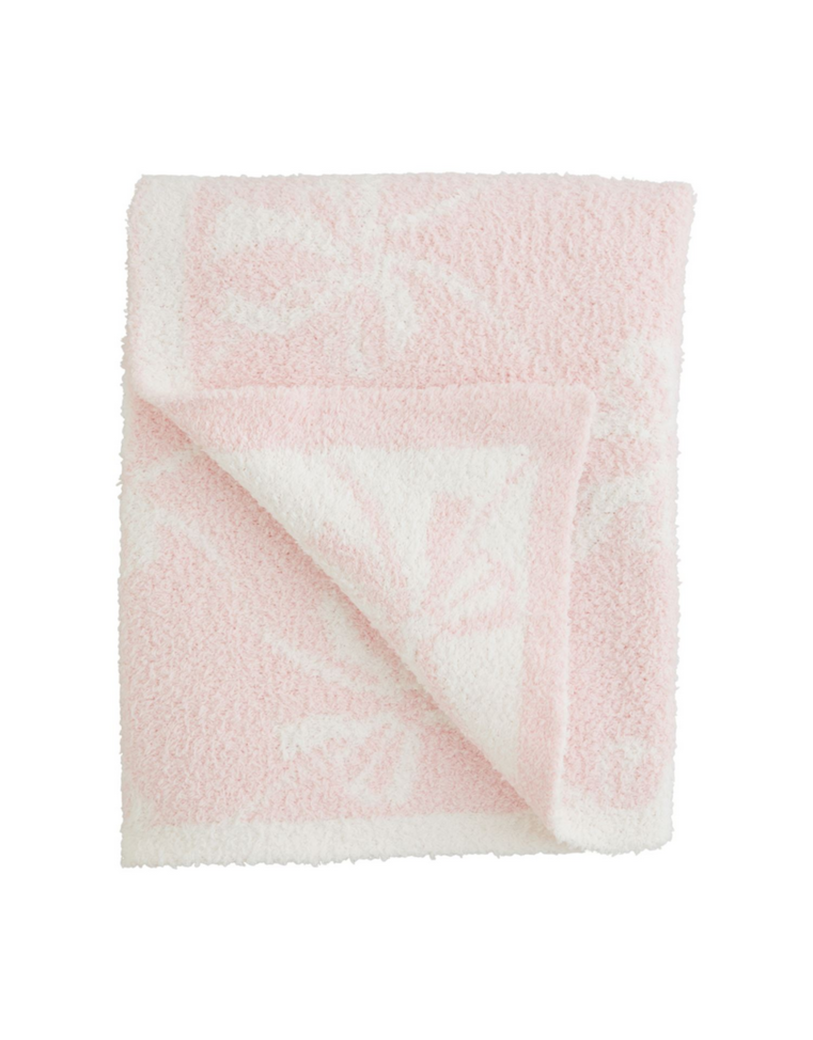 Mudpie Mud Pie - Bow Chenille Baby Blanket