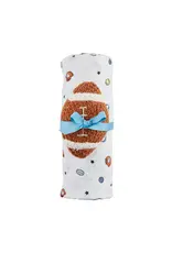 Mudpie Mud Pie- Sports Swaddle & Football Rattle Set