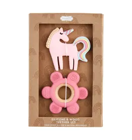 Mudpie Mud Pie- Unicorn Teether Set