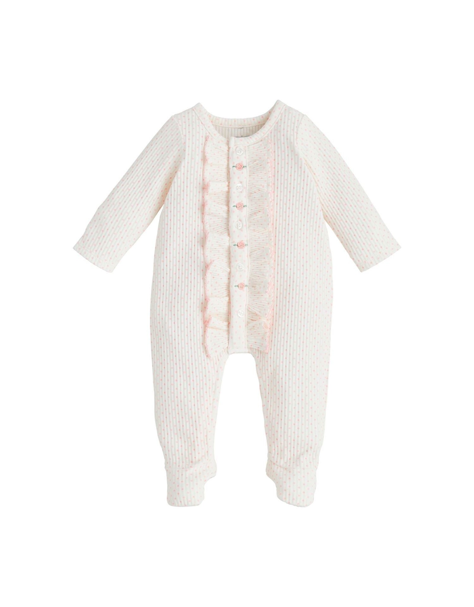 Mudpie Mud Pie- Rosette Polka Dot Sleeper