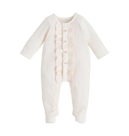 Mudpie Mud Pie- Rosette Polka Dot Sleeper