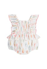 Mudpie Mud Pie- Girl Fish Smocked Bubble