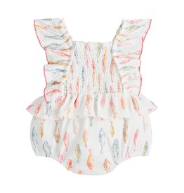 Mudpie Mud Pie- Girl Fish Smocked Bubble