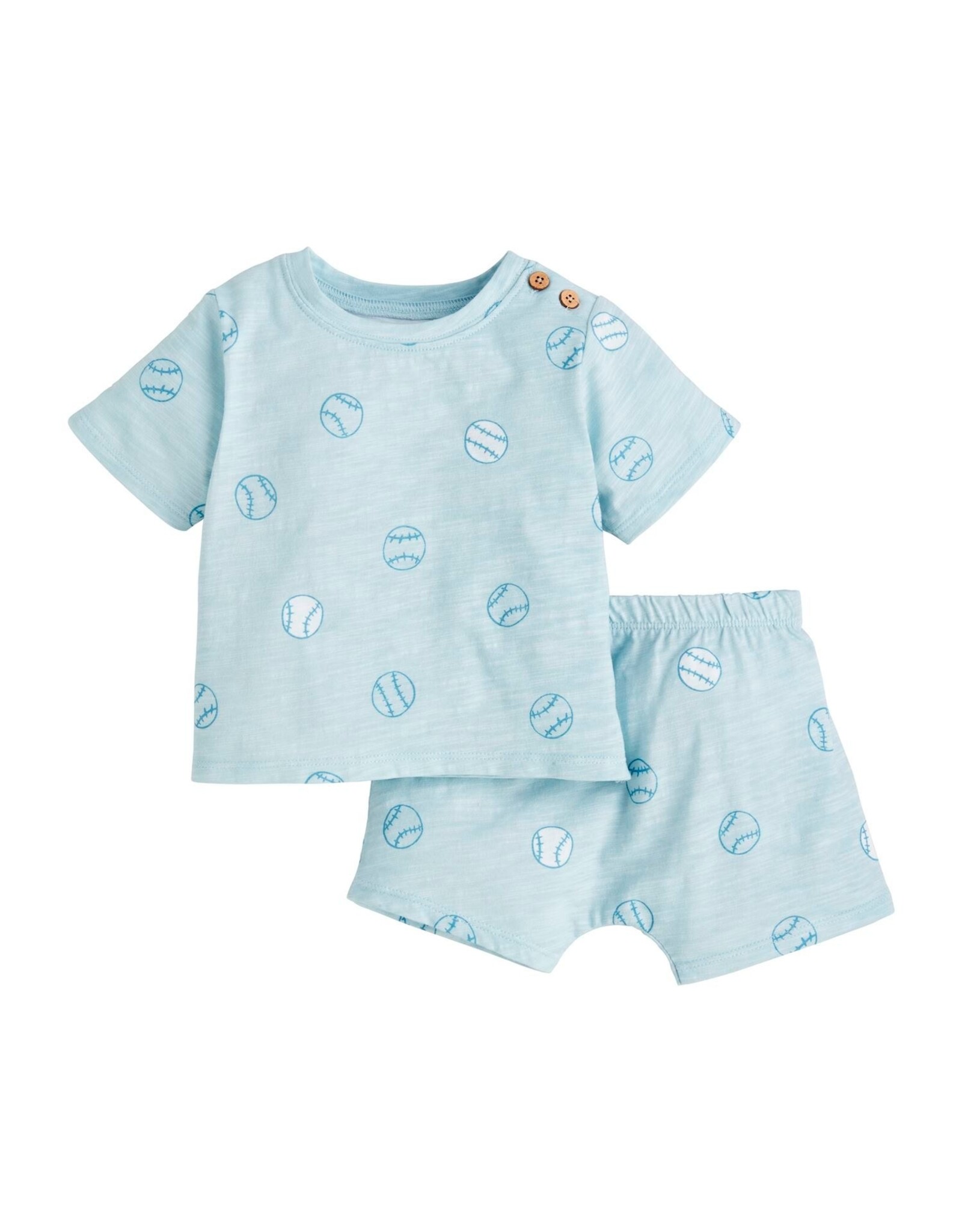 Mudpie Mud Pie-  Baseball Short Set