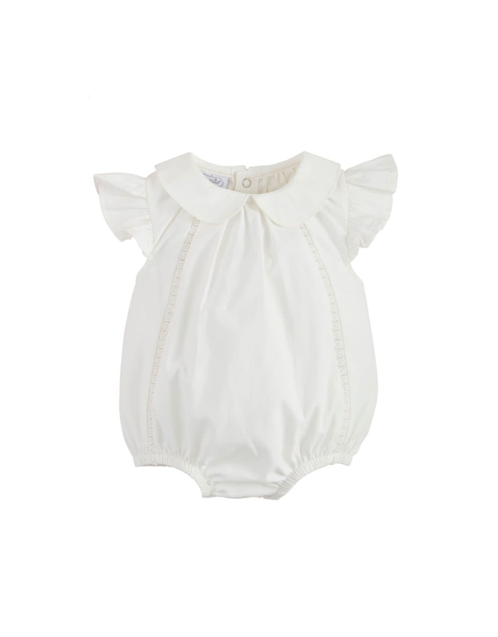 Mudpie Mud Pie- White Collared Poplin Bubble