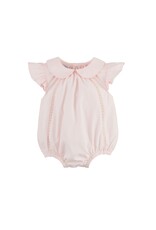 Mudpie Mud Pie- Pink Collared Poplin Bubble