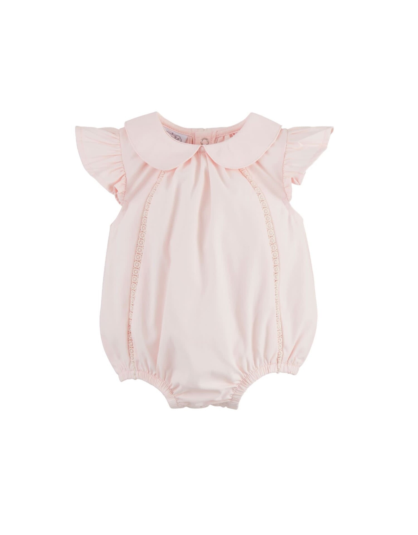 Mudpie Mud Pie- Pink Collared Poplin Bubble