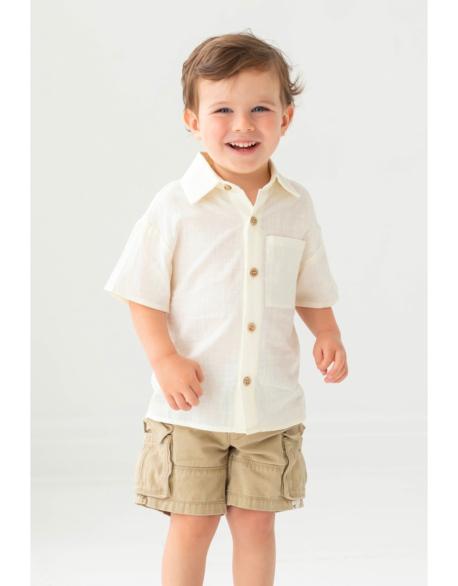 Beckett Bear Beckett & Bear- Noah White Top