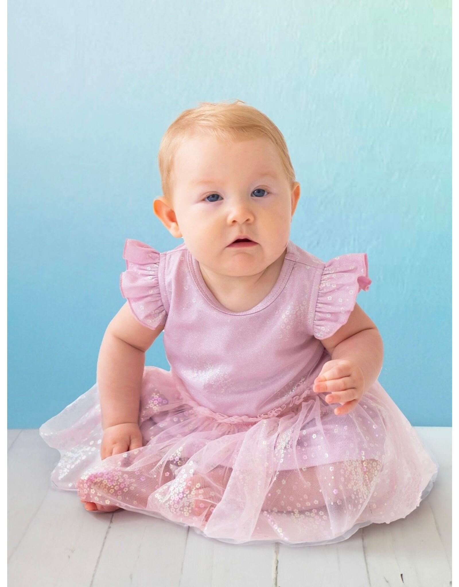 Isobella & Chloe Isobella & Chloe- Periwinkle  Tulle Skirted Dress
